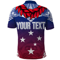 Custom Samoa Polo Shirt Independence Day Ula Fala Gradient Color - Wonder Print Shop