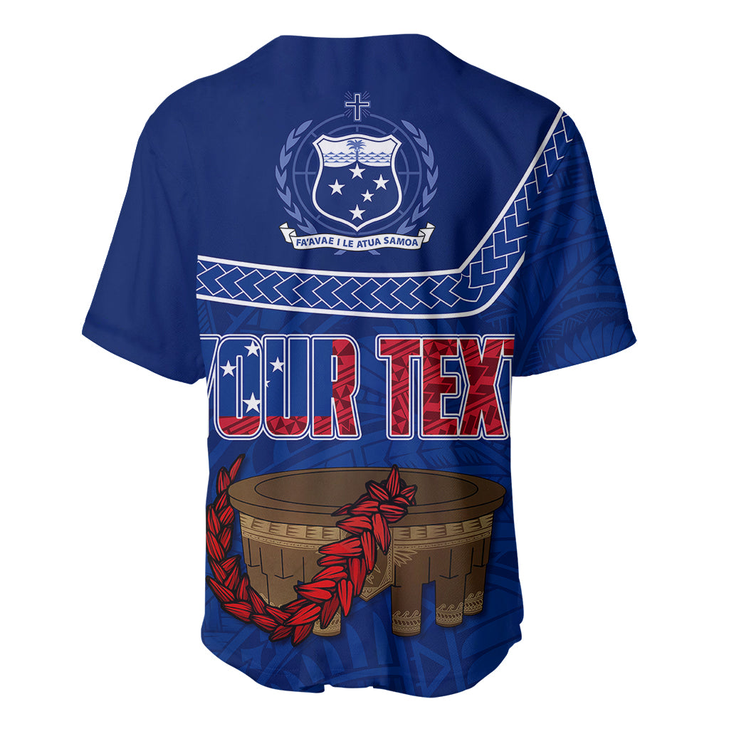 Personalised Samoa Independence Day Baseball Jersey Kava And Ula Fala - Sail With Faith LT7 - Wonder Print Shop