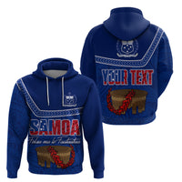 Custom Samoa Independence Day Hoodie Kava And Ula Fala - Sail With Faith - Wonder Print Shop