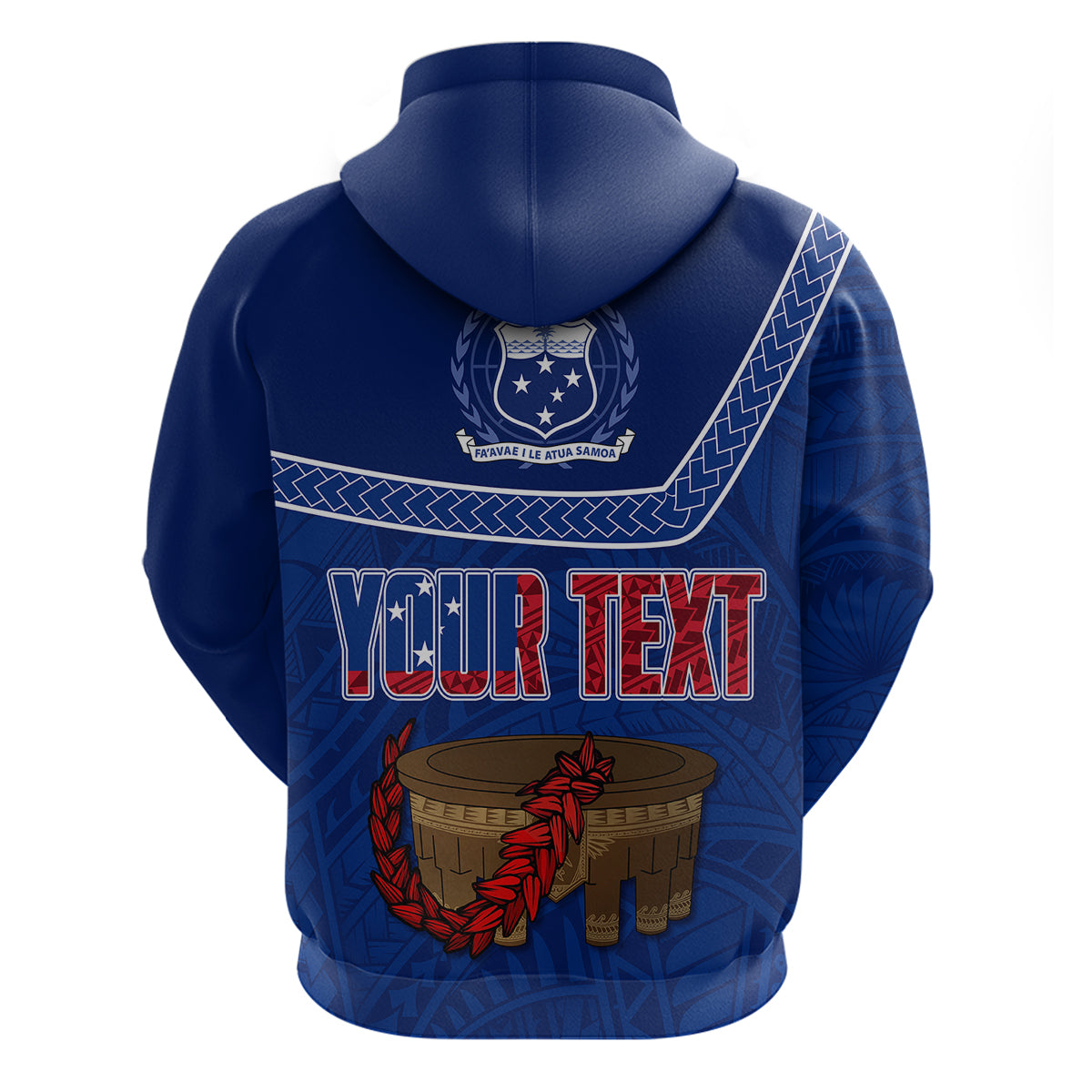 Custom Samoa Independence Day Hoodie Kava And Ula Fala - Sail With Faith - Wonder Print Shop