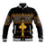 Eritrea Baseball Jacket Tilet Mix Eritrean Cross - Black LT7 - Wonder Print Shop