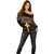 Eritrea Off Shoulder Sweater Tilet Mix Eritrean Cross - Black - Wonder Print Shop