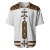 Eritrea Baseball Jersey Tilet Habesha Style - White LT7 - Wonder Print Shop