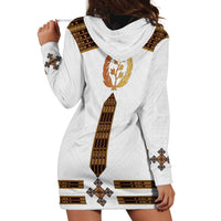 Eritrea Hoodie Dress Tilet Habesha Style - White - Wonder Print Shop