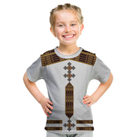 Eritrea Kid T Shirt Tilet Habesha Style - White - Wonder Print Shop