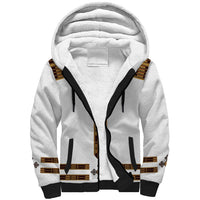 Eritrea Sherpa Hoodie Tilet Habesha Style - White - Wonder Print Shop