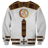 Eritrea Sweatshirt Tilet Habesha Style - White - Wonder Print Shop