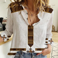 Eritrea Women Casual Shirt Tilet Habesha Style - White - Wonder Print Shop