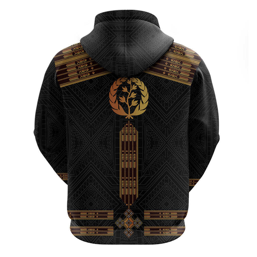 Eritrea Hoodie Tilet Habesha Style Black - Wonder Print Shop