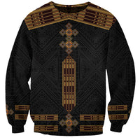 Eritrea Sweatshirt Tilet Habesha Style - Black - Wonder Print Shop