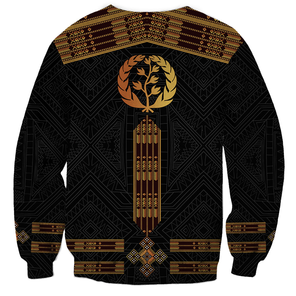 Eritrea Sweatshirt Tilet Habesha Style - Black - Wonder Print Shop