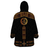 Eritrea Wearable Blanket Hoodie Tilet Habesha Style - Black - Wonder Print Shop