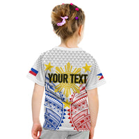 Personalised Philippines Independence Day Kid T Shirt Tribal Sun and Stars Ver 01 - Wonder Print Shop