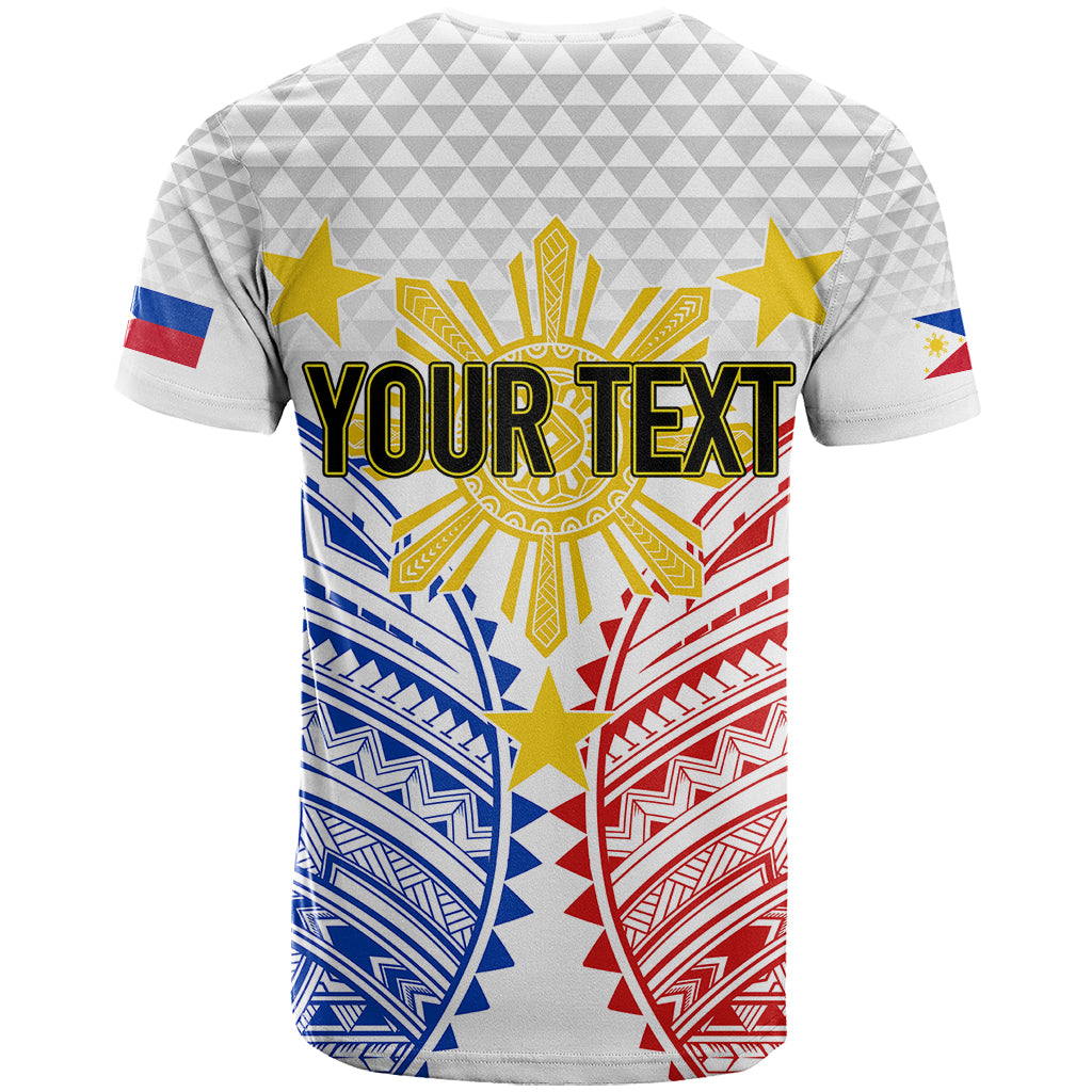 Personalised Philippines Independence Day T Shirt Tribal Sun and Stars Ver 01 - Wonder Print Shop