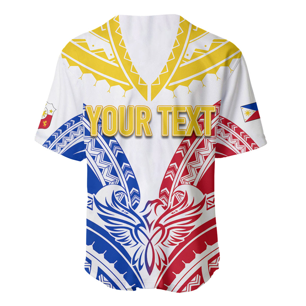 Personalised Philippines Independence Day Baseball Jersey Tribal Sun and Stars Ver 02 LT7 - Wonder Print Shop