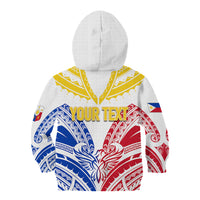 Personalised Philippines Independence Day Kid Hoodie Tribal Sun and Stars Ver 02 - Wonder Print Shop