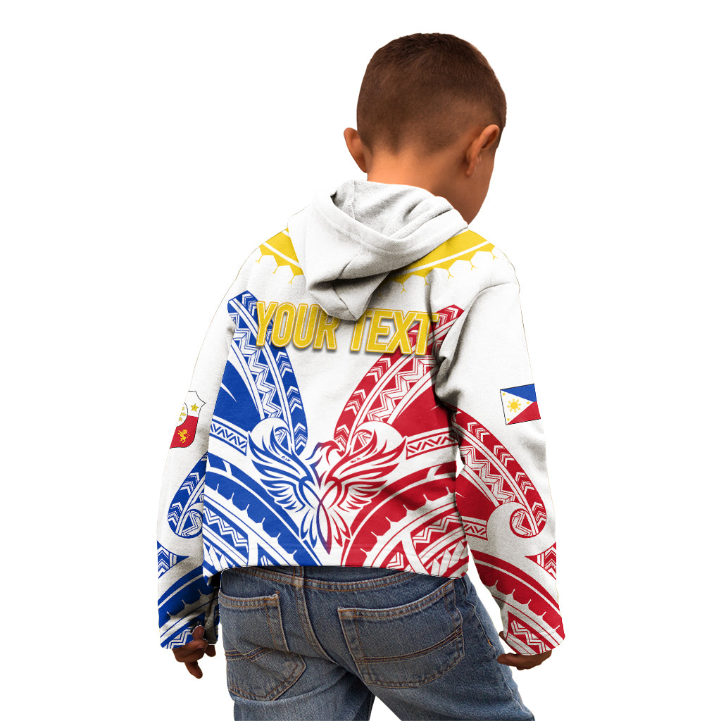 Personalised Philippines Independence Day Kid Hoodie Tribal Sun and Stars Ver 02 - Wonder Print Shop