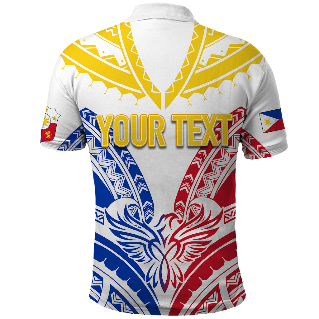 Custom Philippines Polo Shirt Independence Day Tribal Sun and Stars Ver 02 - Wonder Print Shop