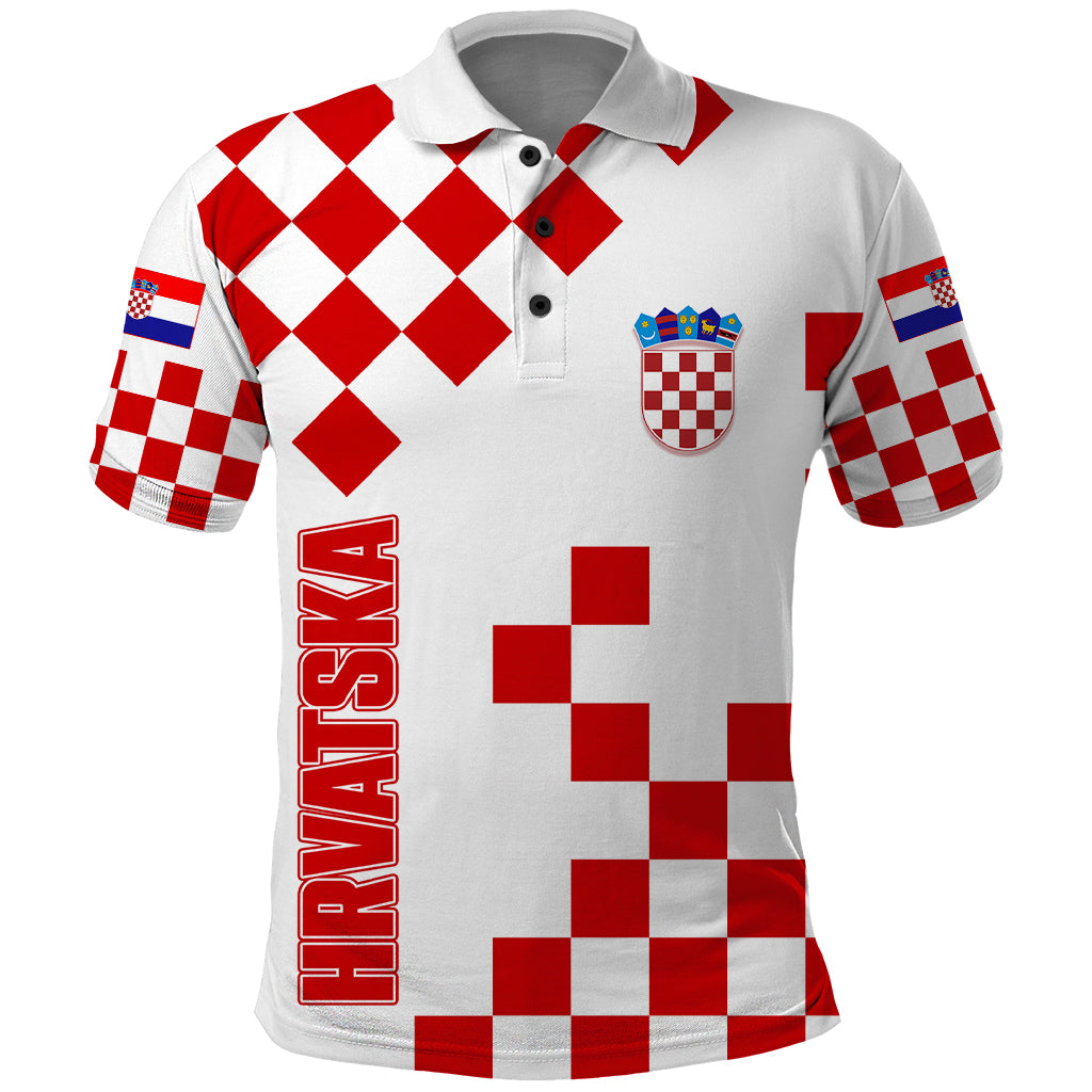 Croatia Polo Shirt National Day Checkerboard Hrvatska Simple Style 01 - Wonder Print Shop