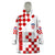 Croatia National Day Wearable Blanket Hoodie Checkerboard Hrvatska Simple Style 01 - Wonder Print Shop