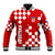 Croatia National Day Baseball Jacket Checkerboard Hrvatska Simple Style 02 LT7 - Wonder Print Shop