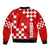 Croatia National Day Bomber Jacket Checkerboard Hrvatska Simple Style 02 LT7 - Wonder Print Shop