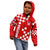 Croatia National Day Kid Hoodie Checkerboard Hrvatska Simple Style 02 - Wonder Print Shop
