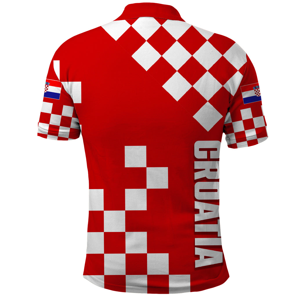 Croatia Polo Shirt National Day Checkerboard Hrvatska Simple Style 02 - Wonder Print Shop