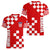 Croatia National Day Women V Neck T Shirt Checkerboard Hrvatska Simple Style 02 - Wonder Print Shop