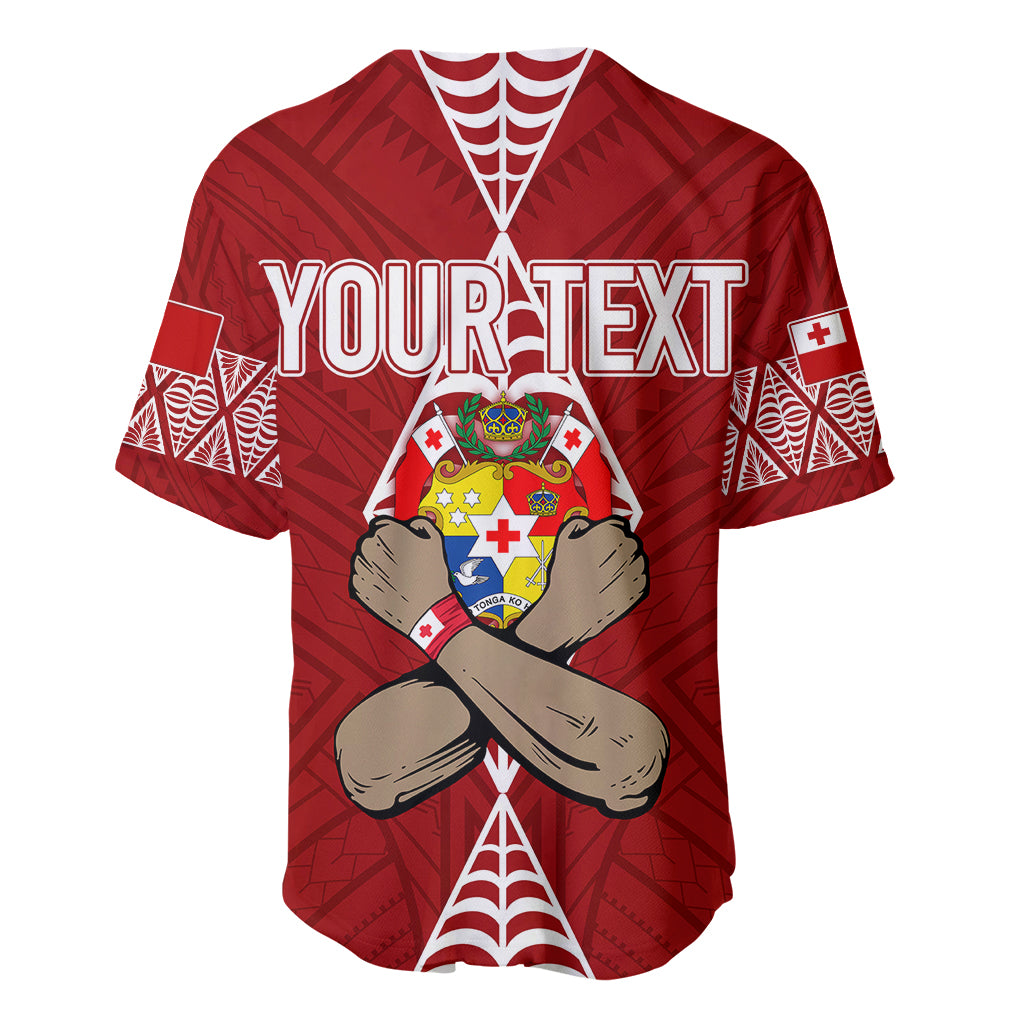 Personalised Tonga Rugby Baseball Jersey Mate Ma'a Tonga Independence Day LT7 - Wonder Print Shop