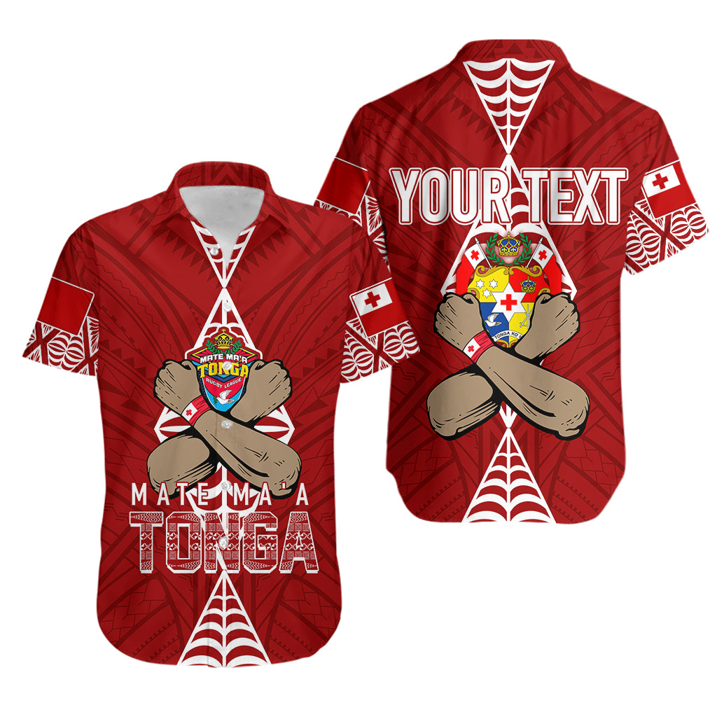 Personalised Tonga Rugby Hawaiian Shirt Mate Ma'a Tonga Independence Day - Wonder Print Shop