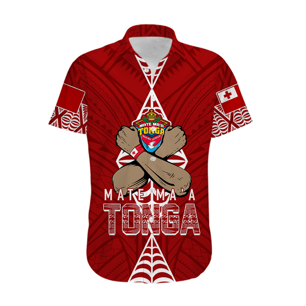 Personalised Tonga Rugby Hawaiian Shirt Mate Ma'a Tonga Independence Day - Wonder Print Shop