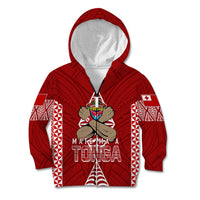 Personalised Tonga Rugby Kid Hoodie Mate Ma'a Tonga Independence Day - Wonder Print Shop