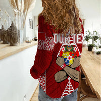 Personalised Tonga Rugby Women Casual Shirt Mate Ma'a Tonga Independence Day - Wonder Print Shop