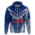 Custom Samoa Rugby Hoodie Manu Samoa Gradient Blue - Wonder Print Shop