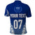 Custom Samoa Rugby Polo Shirt Manu Samoa Gradient Blue - Wonder Print Shop