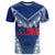 Personalised Samoa Rugby T Shirt Manu Samoa Gradient Blue - Wonder Print Shop
