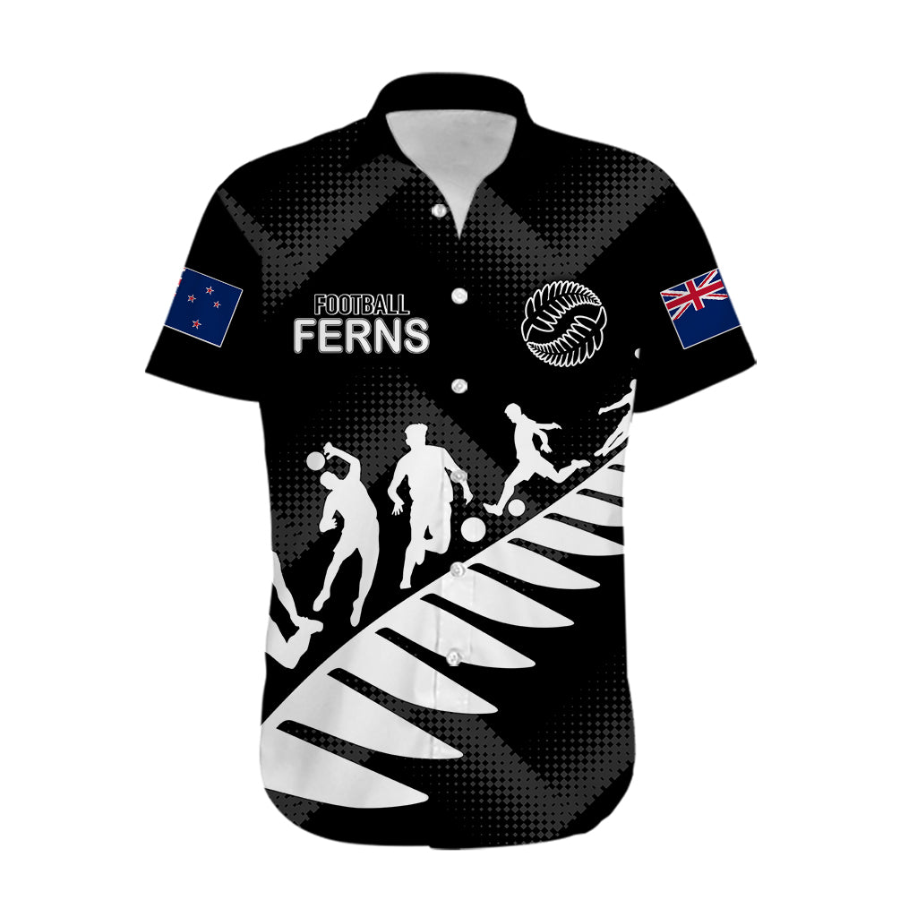 Personalised New Zealand Football Ferns Hawaiian Shirt Women World Cup 2023 Sporty Vibes - Wonder Print Shop