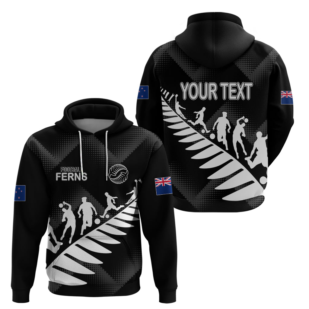 Custom New Zealand Football Ferns Hoodie Women World Cup 2023 Sporty Vibes - Wonder Print Shop