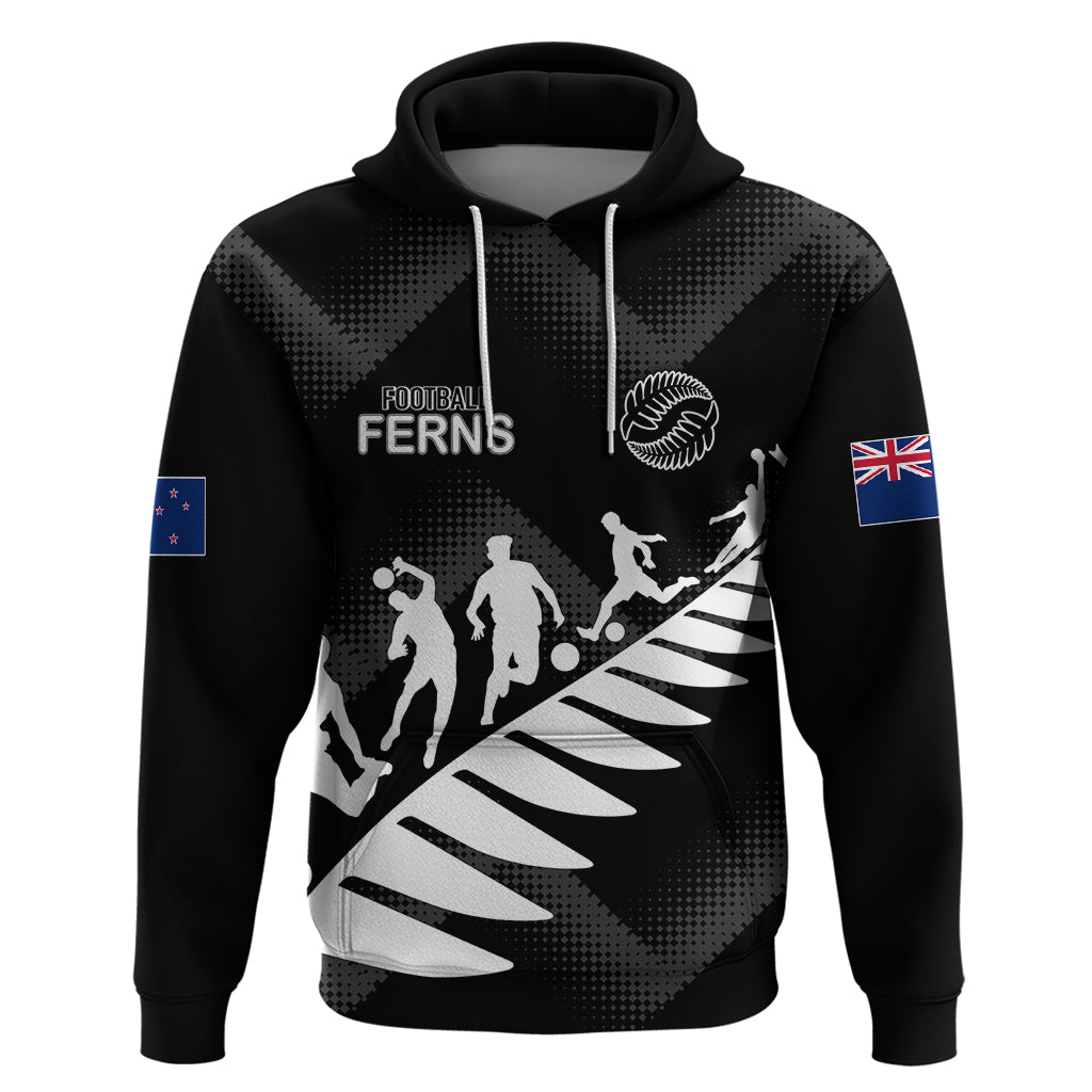 Custom New Zealand Football Ferns Hoodie Women World Cup 2023 Sporty Vibes - Wonder Print Shop