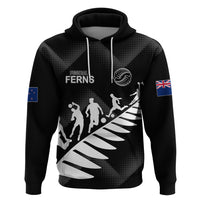 Custom New Zealand Football Ferns Hoodie Women World Cup 2023 Sporty Vibes - Wonder Print Shop