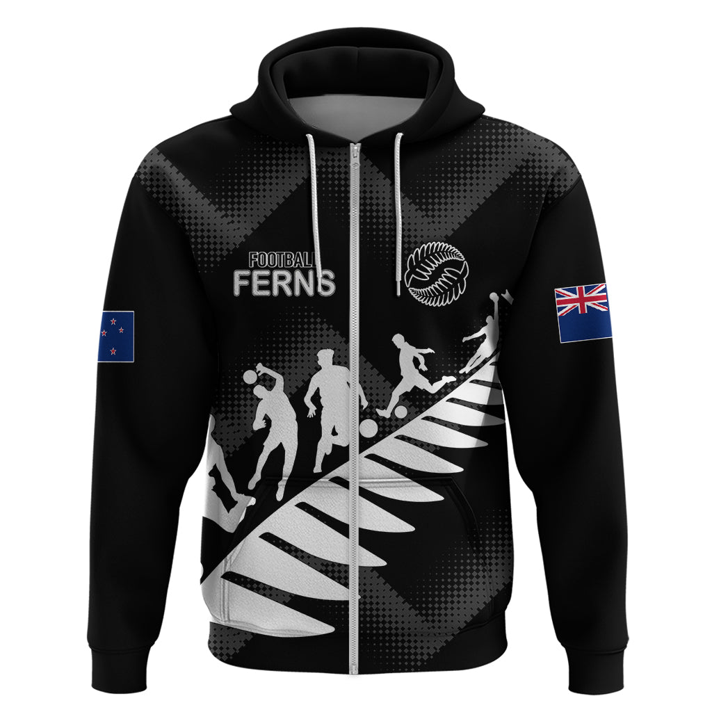 Custom New Zealand Football Ferns Hoodie Women World Cup 2023 Sporty Vibes - Wonder Print Shop