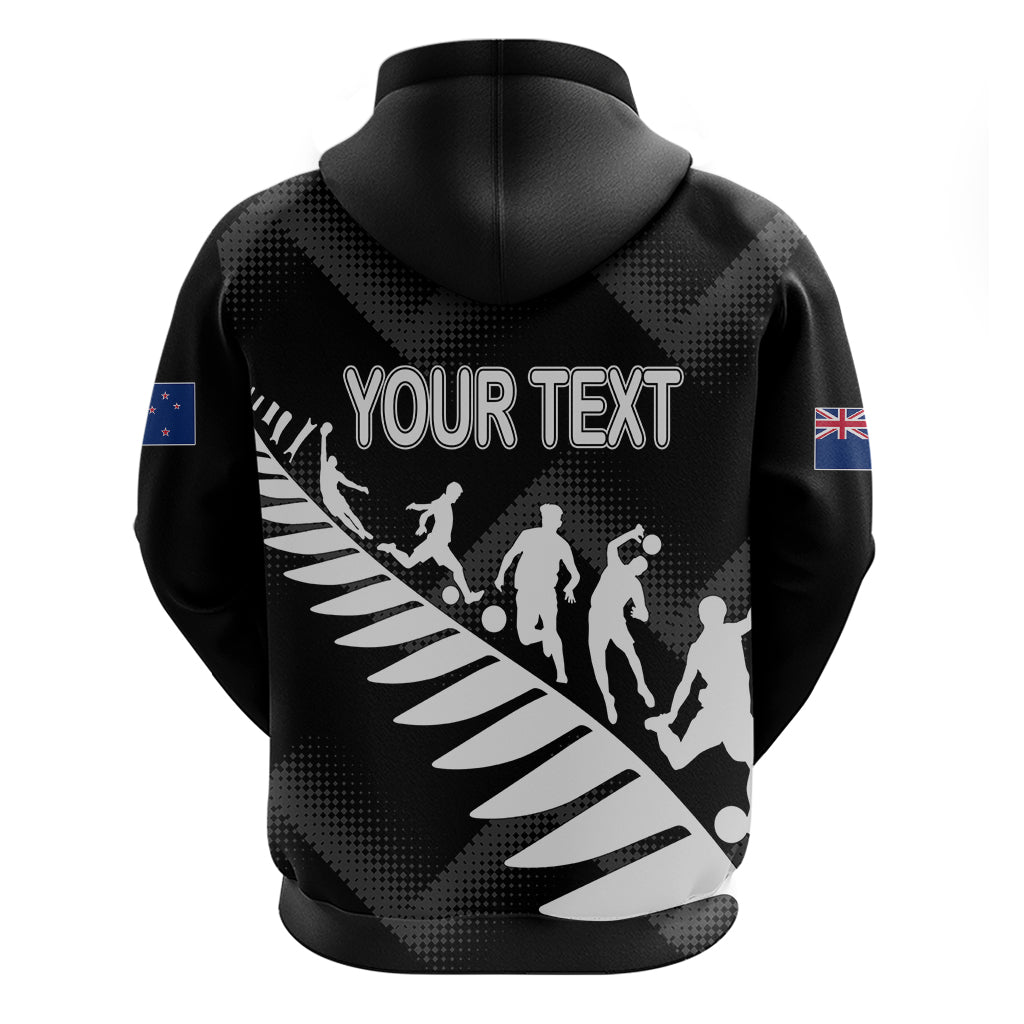 Custom New Zealand Football Ferns Hoodie Women World Cup 2023 Sporty Vibes - Wonder Print Shop