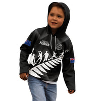 Personalised New Zealand Football Ferns Kid Hoodie Women World Cup 2023 Sporty Vibes - Wonder Print Shop