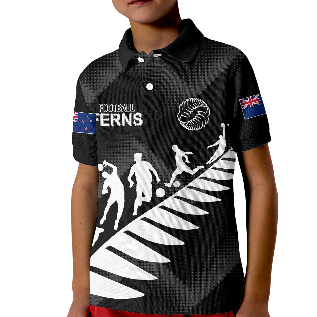 Custom New Zealand Football Ferns Polo Shirt for Kid Women World Cup 2023 Sporty Vibes - Wonder Print Shop