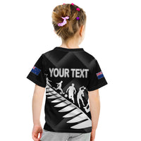 Personalised New Zealand Football Ferns Kid T Shirt Women World Cup 2023 Sporty Vibes - Wonder Print Shop