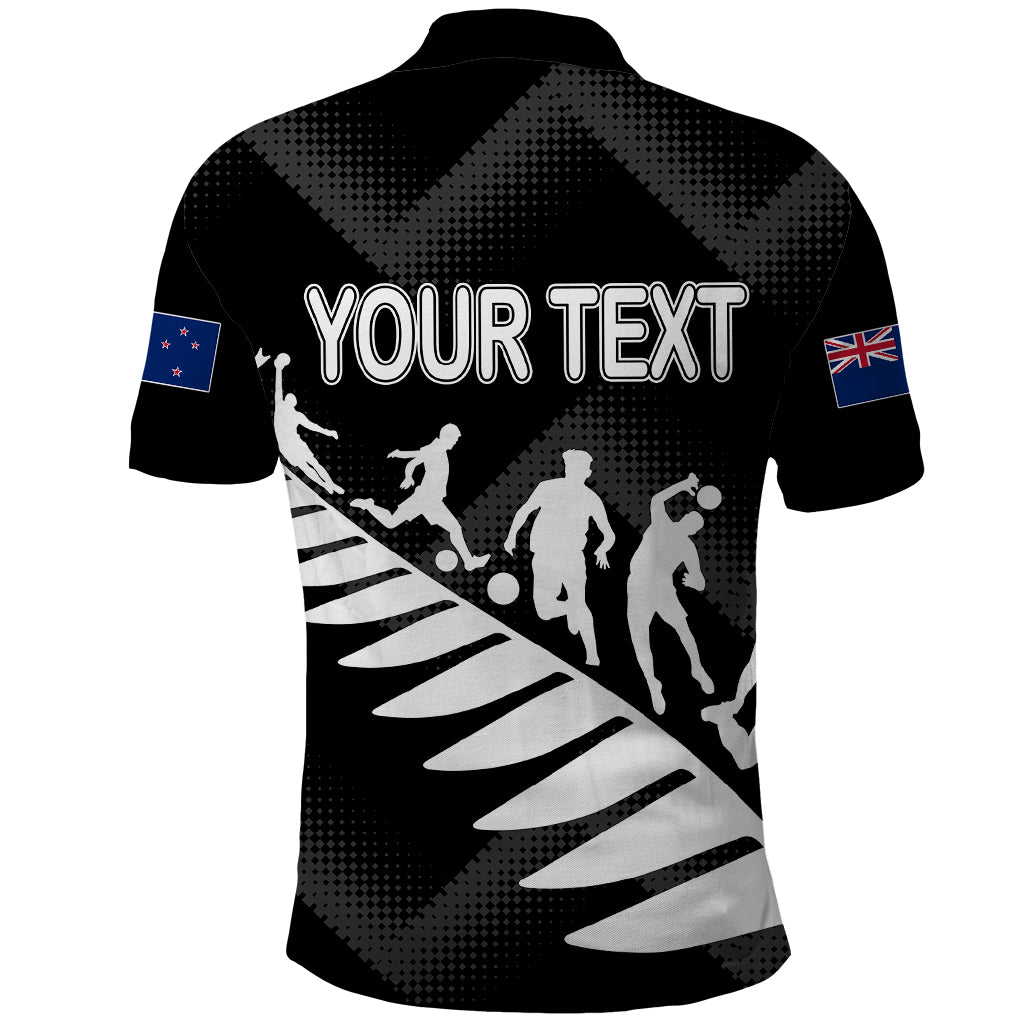 Custom New Zealand Football Ferns Polo Shirt Women World Cup 2023 Sporty Vibes - Wonder Print Shop