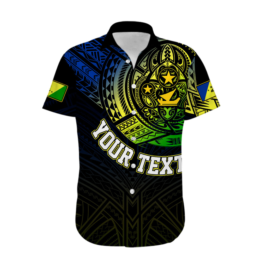 Personalised Vanuatu Hawaiian Shirt Turtle Chest Tattoo Flag Color - Malampa - Wonder Print Shop