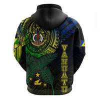 Custom Vanuatu Hoodie Turtle Chest Tattoo Flag Color - Malampa - Wonder Print Shop