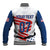 Personalised USA Baseball Star Spangled Simple Style Baseball Jacket LT7 - Wonder Print Shop
